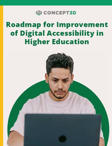 Roadmap for Improvement of Digital Accessibility in Higher Education - cover image
